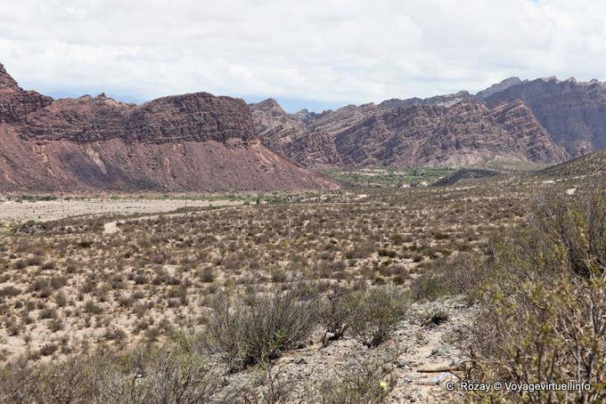 Landschaft gefoltert Ruta 40, Hualfin - Argentinien
