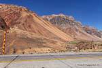 Die Mitarbeiter der Schnee und die Berge, Ruta 7 von Mendoza in Chile, Argentinien.