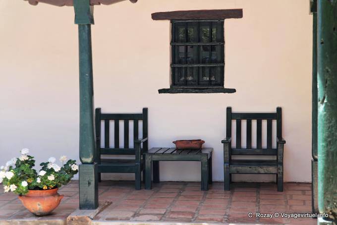 Im Schatten der Terrasse Arkaden, Molinos, Ruta 40, Casa de Isasmendi - Argentinien
