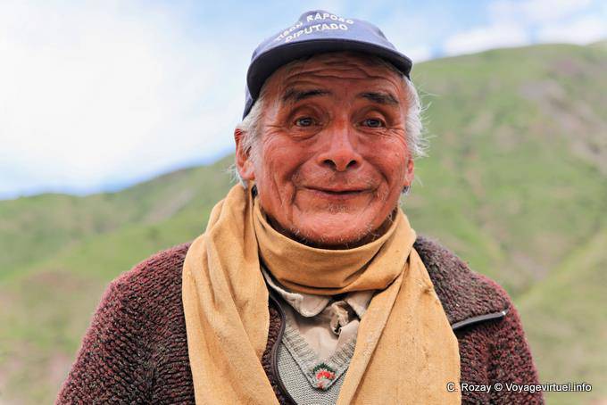 Portrait eines alten, Quebrada El Carril vor Escoipe - Argentinien