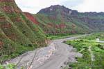 Riverbed, Quebrada El Carril vor Escoipe, Argentinien.