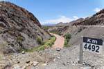 Gorges bei km 4492, Ruta 40 zwischen Seclantas und Cachi, Argentinien.