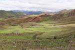 Landschaft zwischen Cuesta del Obispo und Piedra del Molino, Valle Encantada, Argentinien.