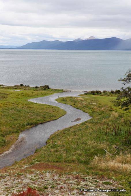 Mündung des Rio Valdez, Ushuaia Lago Fagnano - Argentinien