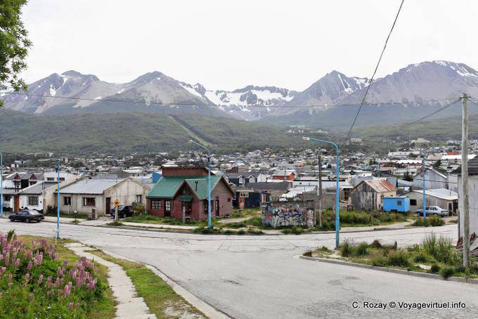 Panorama der Stadt von Martial, Ushuaia - Argentinien