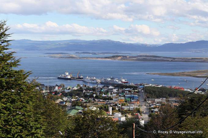 Panorama der Hafen, Ushuaia - Argentinien