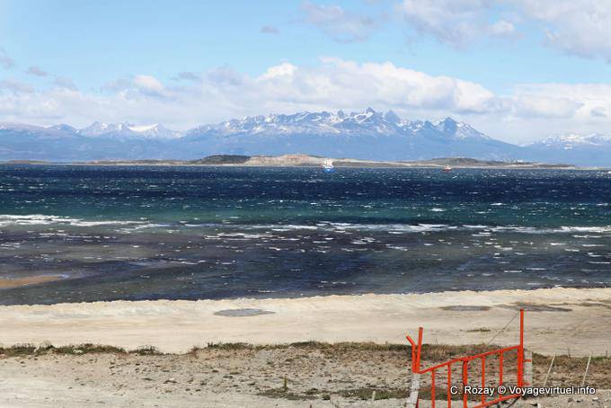 Kälte und Wind auf die Bahia de Ushuaia - Argentinien