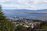 Panorama der Hafen, Ushuaia, Argentinien.