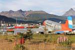 Flugplatz, Ushuaia, Argentinien.