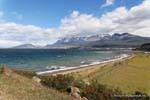 Blick auf die Bucht, Ushuaia, Argentinien.