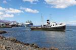 Altes Boot gestrandet Ushuaia, Argentinien.