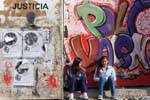 Justicia, Wandbild, Ushuaia, Argentinien.