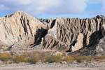 Die durch die Quebrada El Tonco Tal Calchaquies, Ruta 40, Argentinien.