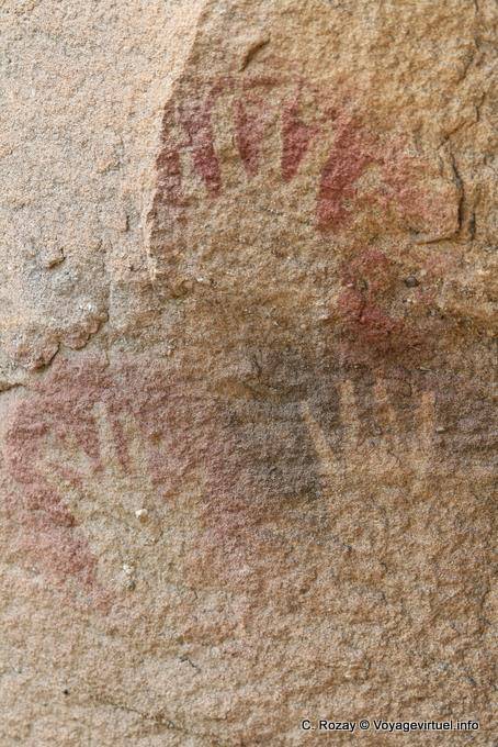 Impressum Riesen Aoniken Kultur, Höhlenmalereien Tehuelche, Walichu - Argentinien