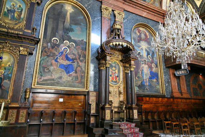 Fleischmarkt, Griechische Kirche, Thron, Farben und Lacke - Wien - Österreich