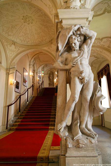 Freyung, Kinski Palace, mit Blick auf Treppe - Wien - Österreich