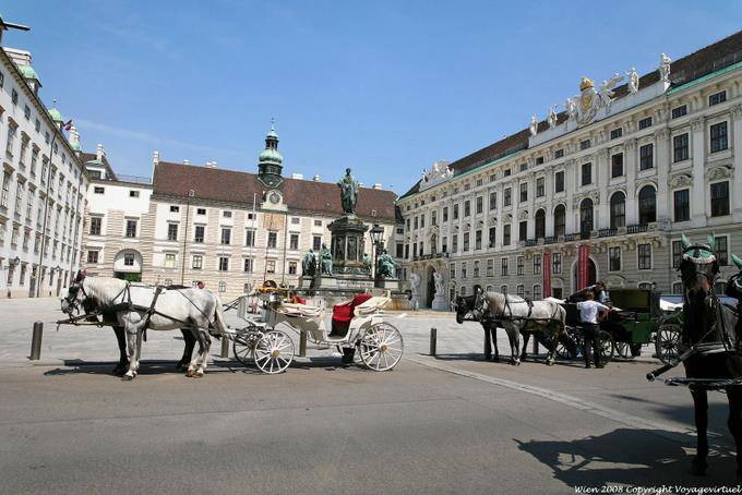 Hofburg Die Amalienburg und Sonnenuhr - Wien - Österreich