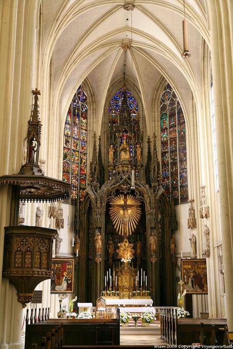 Maria Am Strand, Blick auf den Altar - Wien - Österreich