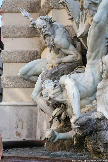 Michaeler Platz, Brunnen Macht zu sehen - Wien - Österreich