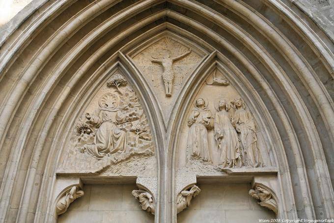 Minoritenkirche, Portal Französisch Pattern - Wien - Österreich