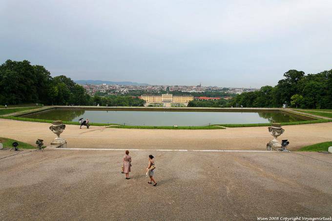 Schönbrunn, Belvedere Chateau Panorama City - Wien - Österreich