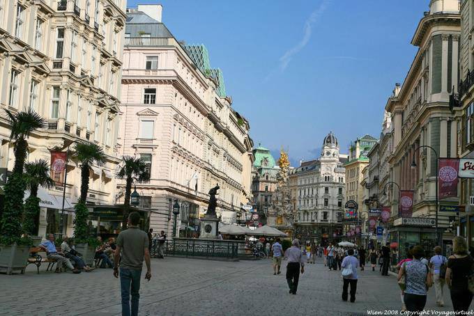 Stadtgraben, Wiener Promenade - Wien - Österreich
