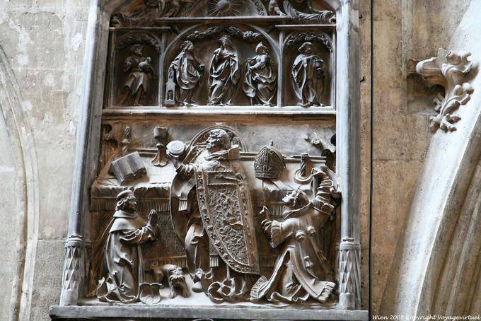 Stephansdom, Erleichterung, Außendetail - Wien - Österreich