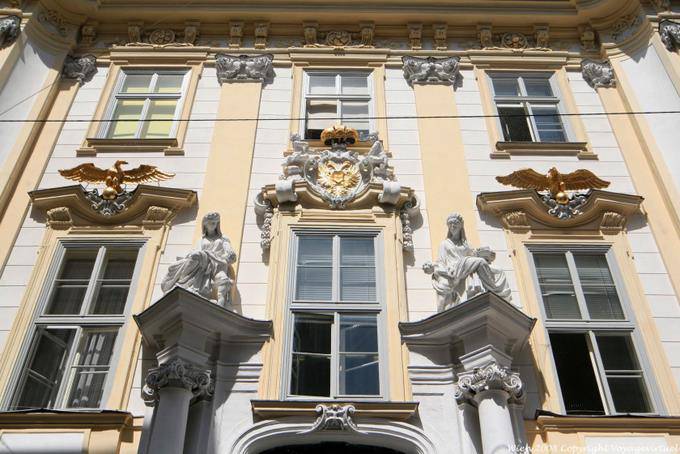 Wipplingerstraße, Altes Rathaus, Fassade Eagles - Wien - Österreich