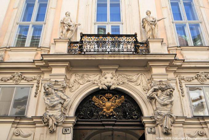 Wipplingerstraße, Altes Rathaus, dem Portal zum Lion - Wien - Österreich