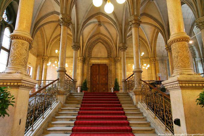 Wiener Rathaus, Innenarchitektur - Wien - Österreich