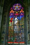 Votivkirche, Buntglas Kameradschaft der Politisch Verfolgten, Wien - Österreich.