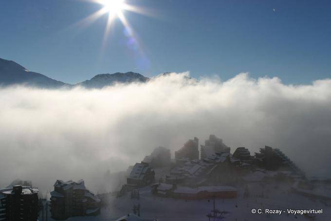 Lumineszierende Sandwich, Avoriaz - Alpen, Frankreich