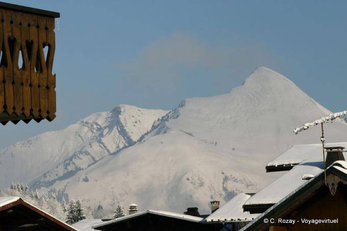 Blick auf die Berge, Les Gets - Alpen, Frankreich