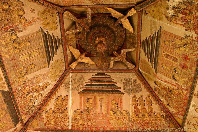 Bemalte Decke Klungkönigspalast - Bali