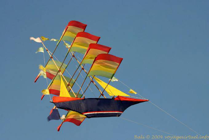 Kite-förmigen Boot, Nusa Dua - Bali