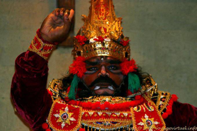 Mythische Figur in einem balinesischen Tanz-Performance, Ramayana Nusa Dua - Bali