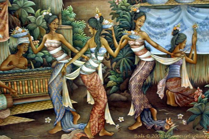 Tabelle feiner balinesischer, Ubud - Bali