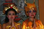 Dank der Ende des Tanzes, Nusa Dua, Bali.