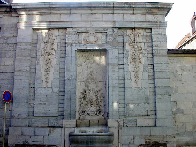 Besançon, Fountain die Statue des strasse Mégevand - Frankreich