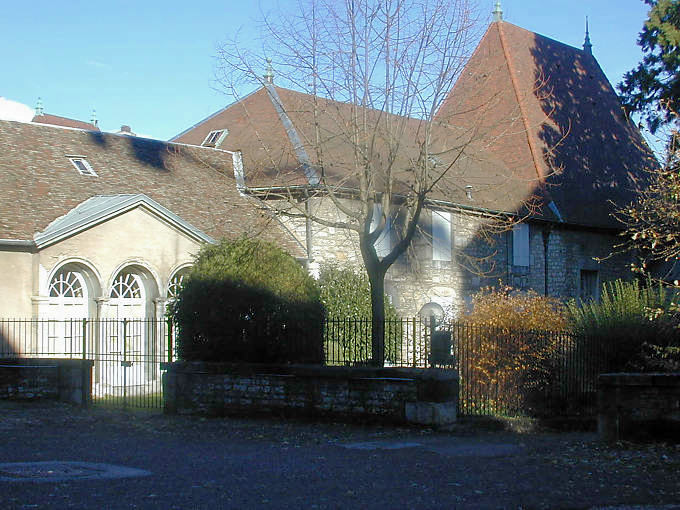 Besançon, der Palast Street in Heiligen Johannes - Frankreich