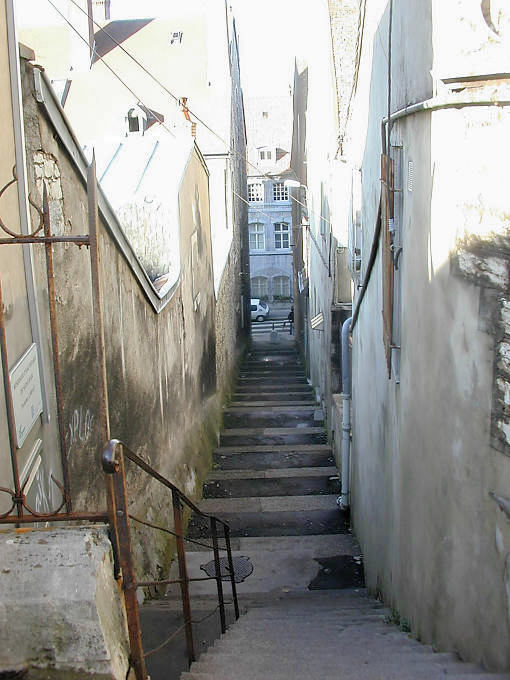 Besançon, traboule zwischen der Rue du Cingle und rue Ernest Renan - Frankreich