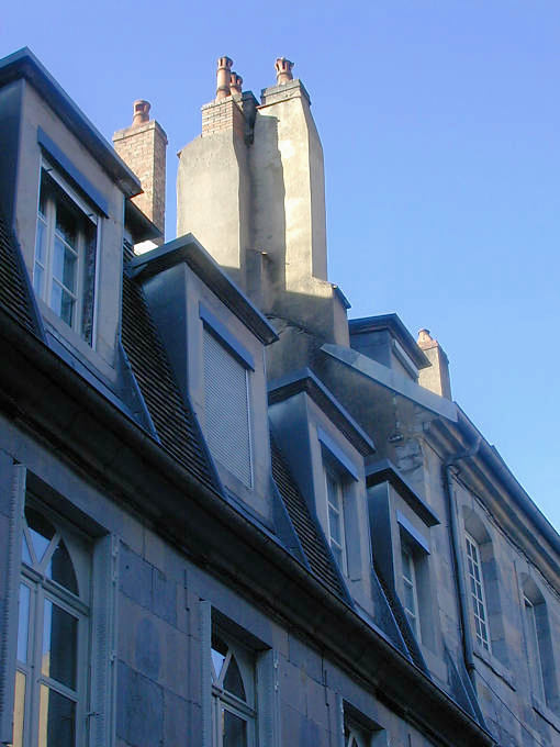 Besançon, typischen Kamine - Frankreich