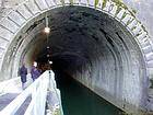 Besançon, der Fluss Tunnel unter der Citadelle, Frankreich.