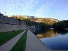Besançon, an den Ufern des Doubs, Frankreich.
