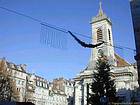 Besançon, Panorama der Petersplatz, Frankreich.
