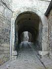 Besançon, die Straße von Chambrier mittelalterlichen Gang, Frankreich.