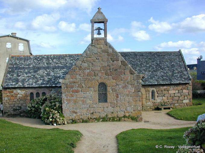 Die Kapelle Saint-Guirec Ploumanac'h, Bretagne - Frankreich