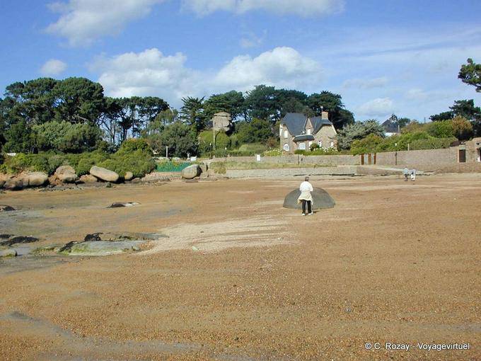 Plage de Saint Guirec, Bretagne - Frankreich