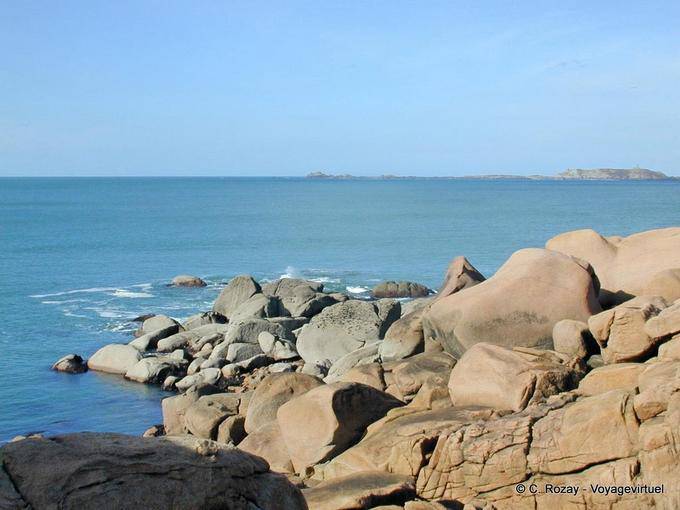 Nach der Bucht von Pors Kamor, Ploumanach, Bretagne - Frankreich