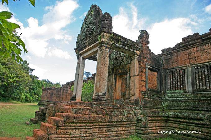 Außerhalb des Westens gopura, Banteay Samré, Angkor, Kambodscha